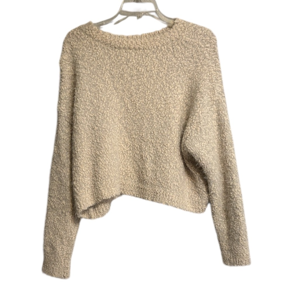 Arizona Jean Company Cream Textured Sweater
